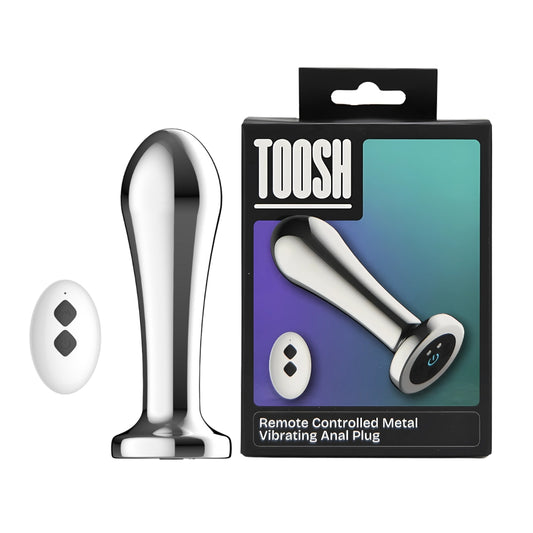 Toosh Remote Controlled Metal Vibrating Anal Plug