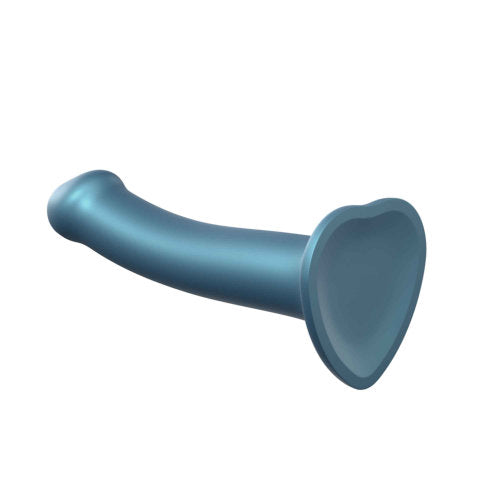 Strap-on-Me Duck Egg Blue Metallic Shine Mono Density Dildo Medium